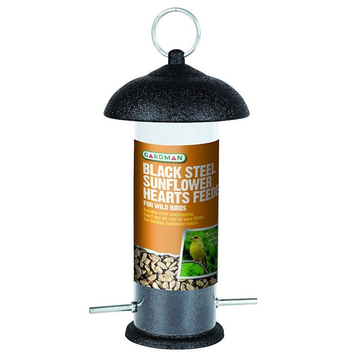 Gardman Black Steel Sunflower Hearts Feeder