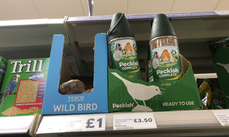 My photo of Peckish Complete seed feeders, stocked on shelf in Tesco