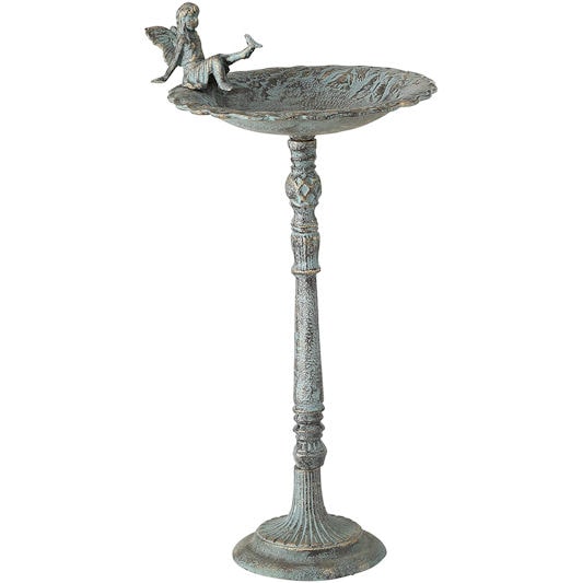 CasaJame Loggia Fountain Cast Iron Bird Bath