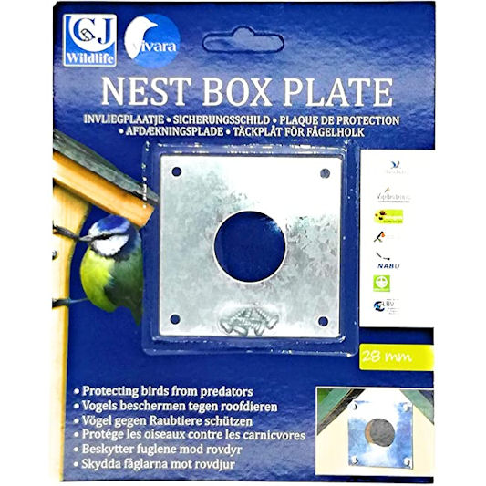 CJ Wildlife: 28mm Nest Box Plate