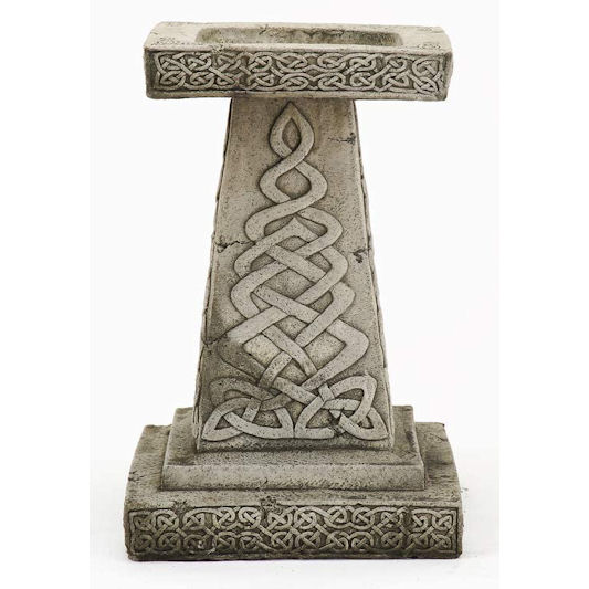 Discount Garden Supplies Stone Celtic Ornamental Bird Bath