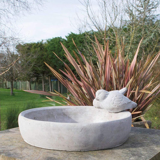 east2eden Concrete Wild Bird Bath