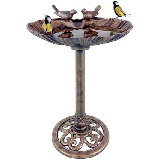 GardenKraft Clam Shell Bird Bath