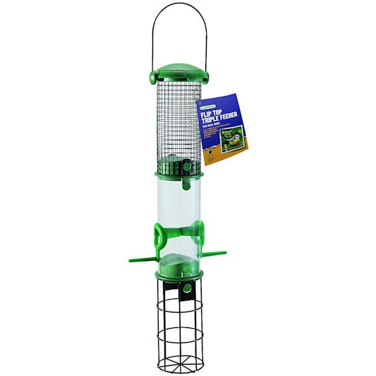 Gardman Flip Top Triple Bird Feeder