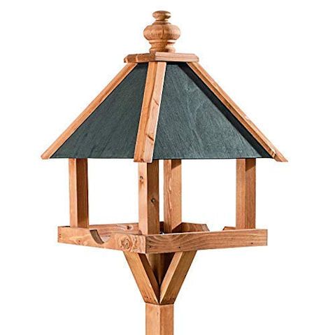 Home & Roost Kinloch Bird Table with Slate Roof