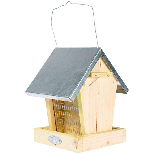 Homescapes Wooden Nut & Seed Feeder