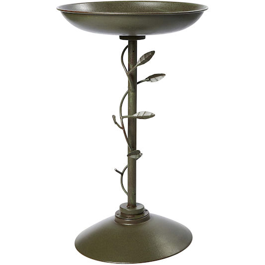 Peckish Decorative Metal Bird Bath