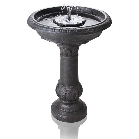 Solaray Windsor Solar Fountain Bird Bath