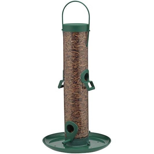 Supa 4-Port Hanging Mealworm Feeder with Tray