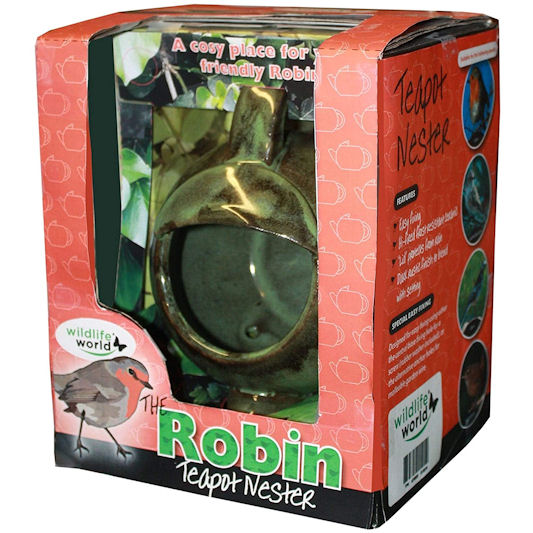 Wildlife World Robin Teapot Nester